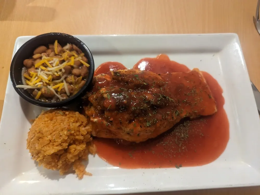 Stuffed Salmon with a Blood Orange Glaize